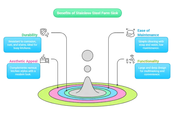 benefits of stainless steel  farm sonk